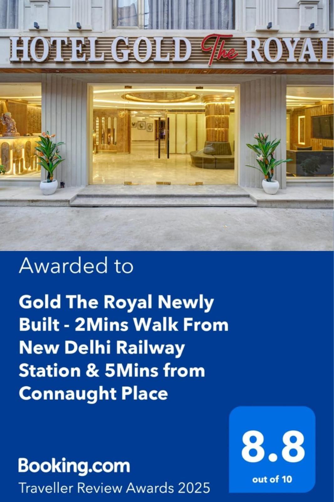Newly Built Gold The Royal With Rooftop Restaurant - 2Mins Walk From New Delhi Rail Station & 5Mins From Connaught Place Exterior photo